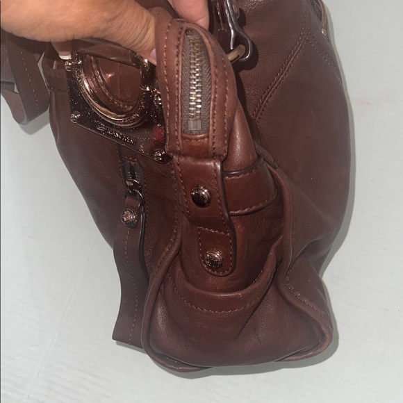 Vintage Y2K B. Makowsky Purse Leather Slouchy Tote Bag - Picture 10 of 10